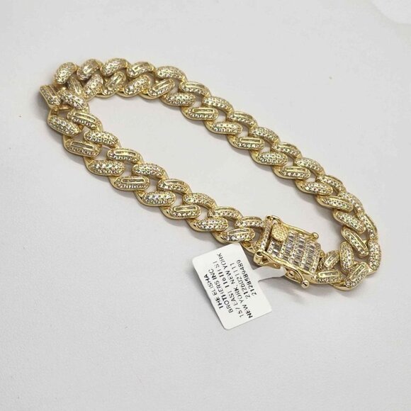 Brand New   Sterling Silver 925 Cubic link  Style   Bracelet - Picture 1 of 4